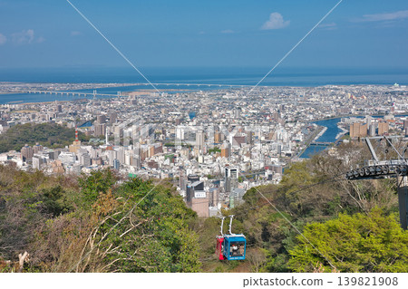 [從眉山展望台眺望德島市全景] 德島縣德島市眉山町毛助原 139821908