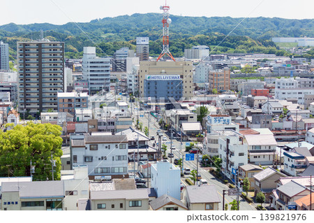 靜岡縣掛川市的城市景觀(掛川車站以北) 靜岡縣掛川市的城市景觀(掛川車站以北) 139821976