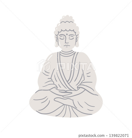 Buddha statue in meditation pose  139822071