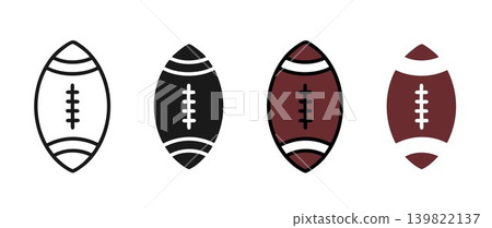 american football ball vector 139822137