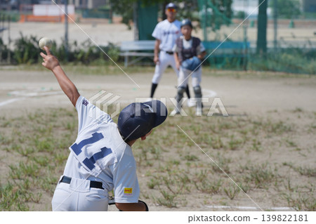 A young baseball player who is working hard to become a professional baseball player A young baseball player who is working hard to become a professional baseball player 139822181