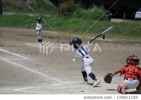 A young baseball player who is working hard to become a professional baseball player 139822189