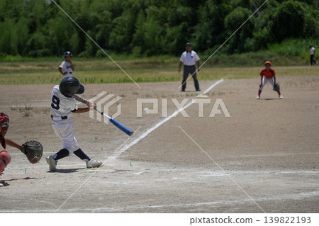 A young baseball player who is working hard to become a professional baseball player 139822193