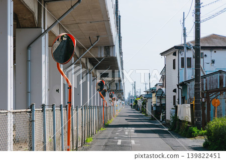 Under the elevated tracks of the Shinkansen, Hagawa, Oyama City, Tochigi Prefecture Under the elevated tracks of the Shinkansen, Hagawa, Oyama City, Tochigi Prefecture 139822451