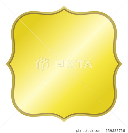 Simple gold medal (curved) Simple gold medal (curved) 139822736