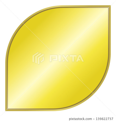 Simple gold medal (leaf) 139822737