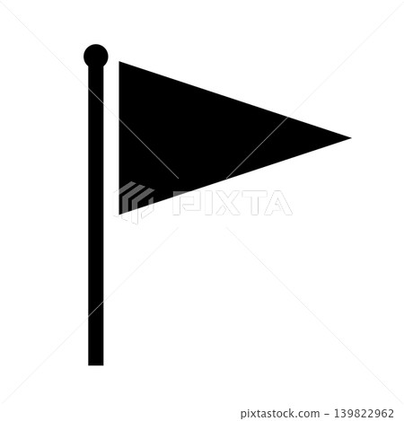Simple flag icon illustration 004 Simple flag icon illustration 004 139822962