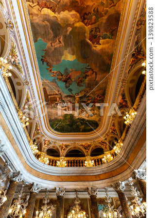 Interior of the Amazonas Theater in the city of Manaus in Brazil. Symbol of the golden period of rubber in Brazil Interior of the Amazonas Theater in the city of Manaus in Brazil. Symbol of the golden period of rubber in Brazil 139823588