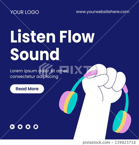 Flat Cartoon Hand Drawn Illustration for World Listening Day Healthcare Social Media Flat Cartoon Hand Drawn Illustration for World Listening Day Healthcare Social Media 139823718