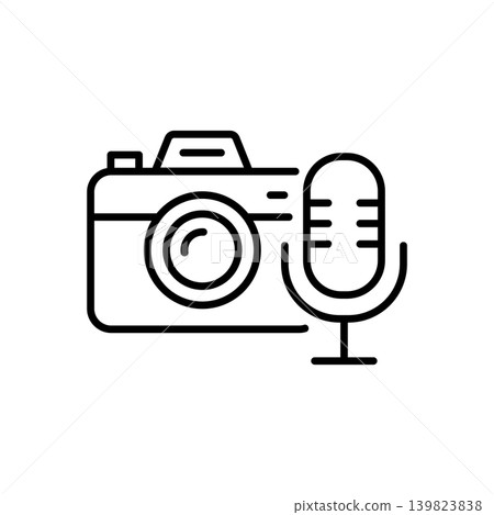 Camera and Microphone Multimedia Input Icon Camera and Microphone Multimedia Input Icon 139823838