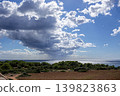 Beyond the greenery lies the Mediterranean Sea and the sky. 139823863