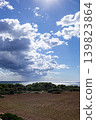 Beyond the greenery lies the Mediterranean Sea and the sky. 139823864