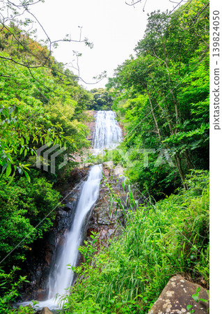 Seo Kannon San-taki (Three Waterfalls of Seo Kannon) in early summer, Satsumasendai City, Kagoshima Prefecture 139824050