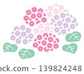 簡單的紅色繡球花插圖 139824248