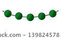 Green Round Ball Garland Cartoon Vector Clipart 139824578