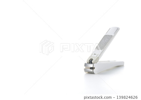 Nail clippers photographed individually against a white background. Nail clippers photographed individually against a white background. 139824626