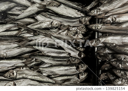 Fish silver small herring sprat seafood fresh background sea food meal Fish silver small herring sprat seafood fresh background sea food meal 139825154