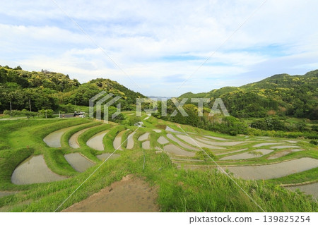 [Chiba Prefecture] Oyama Senmaida, where rice planting has been completed 139825254