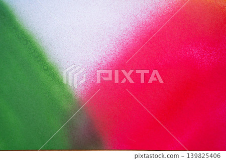 Background painted with red and green spray paint. Background painted with red and green spray paint. 139825406