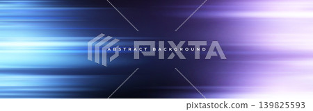 Blue and lilac wide modern abstract technology background with glowing high-speed and movement light effect. Blue and lilac wide modern abstract technology background with glowing high-speed and movement light effect. 139825593