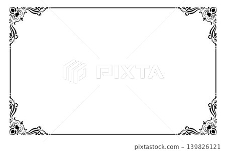 decorative frame elegant vector element for design decorative frame elegant vector element for design 139826121