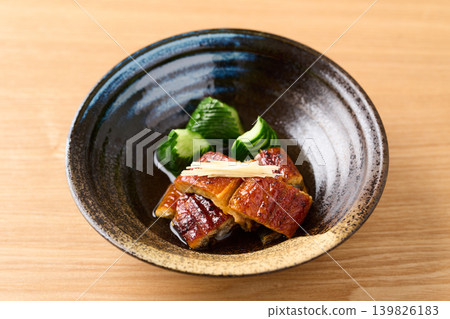 Uzaku: Eel and cucumber in vinegar dressing Uzaku: Eel and cucumber in vinegar dressing 139826183
