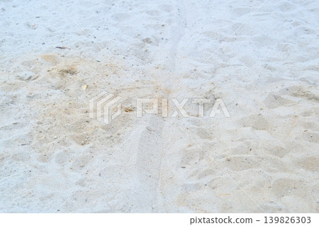 Sand is beige and white, and patterns are seen due to different textures Sand is beige and white, and patterns are seen due to different textures 139826303