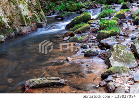 Gokei Gorge, upper reaches of the mountain stream in late autumn (2), Soja City, Okayama Prefecture Gokei Gorge, upper reaches of the mountain stream in late autumn (2), Soja City, Okayama Prefecture 139827054