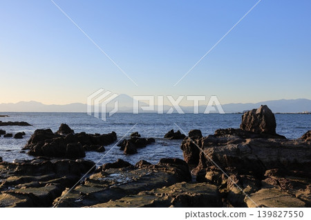 View of Mt. Fuji from Koiso-no-hana in Hayama Town, Kanagawa Prefecture 139827550