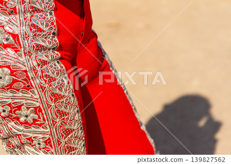bull, crutch, spain 139827562