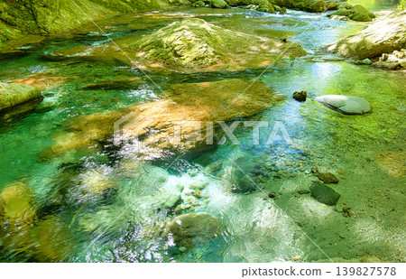 Kinomata River flows through Kinomata Park in Nasushiobara City, Tochigi Prefecture Kinomata River flows through Kinomata Park in Nasushiobara City, Tochigi Prefecture 139827578