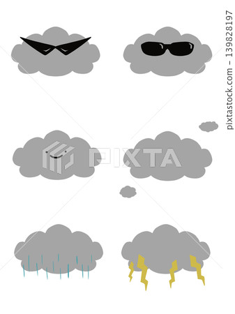 各種雲的插圖集 各種雲的插圖集 139828197
