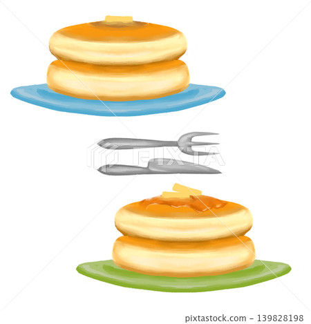 pancakes on a plate 139828198