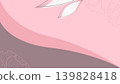 abstract pink background with waves and floral elements 139828418