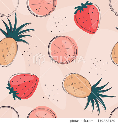 colorful fruity seamless pattern colorful fruity seamless pattern 139828420