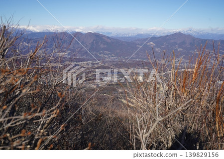 Climbing Mt. Mizusawa in Shibukawa City. View from near the summit of Mt. Mizusawa. January 9, 2026. Climbing Mt. Mizusawa in Shibukawa City. View from near the summit of Mt. Mizusawa. January 9, 2026. 139829156