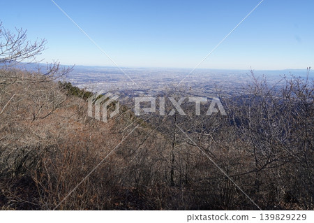 Climbing Mt. Mizusawa in Shibukawa City. View to the south while descending from the summit of Mt. Mizusawa. January 9, 2026. Climbing Mt. Mizusawa in Shibukawa City. View to the south while descending from the summit of Mt. Mizusawa. January 9, 2026. 139829229