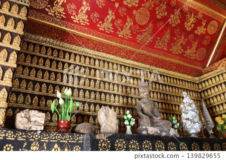 Wat Xieng Thong, Red Chapel Interior [Lao Ang Prabang] 139829655
