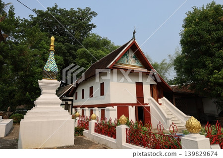 View from within the grounds of Wat Xieng Thong [Luang Prabang, Laos] 139829674