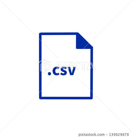 用於資料管理和匯出影像的 CSV 檔案圖示插圖素材。 用於資料管理和匯出影像的 CSV 檔案圖示插圖素材。 139829878