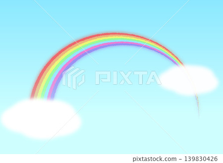 Rainbow and blue sky 139830426