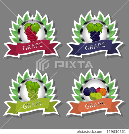 Sweet juicy tasty natural eco product grape 139830861
