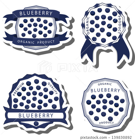 Berry theme from set juicy delicious blueberry of various sizes Berry theme from set juicy delicious blueberry of various sizes 139830892