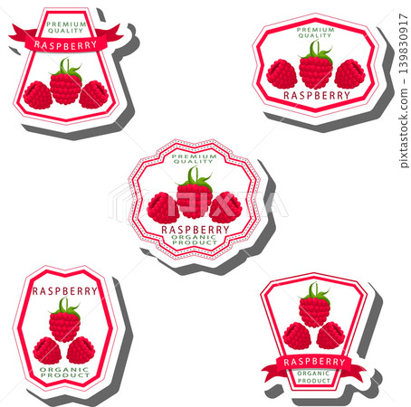 Berry theme from set juicy delicious raspberry of various sizes Berry theme from set juicy delicious raspberry of various sizes 139830917