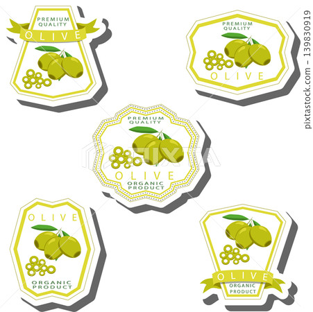 Berry theme from set juicy delicious olive of various sizes Berry theme from set juicy delicious olive of various sizes 139830919