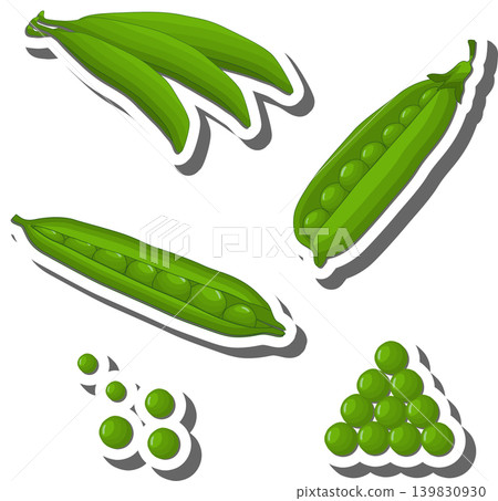 Berry theme from set juicy delicious peas of various sizes Berry theme from set juicy delicious peas of various sizes 139830930