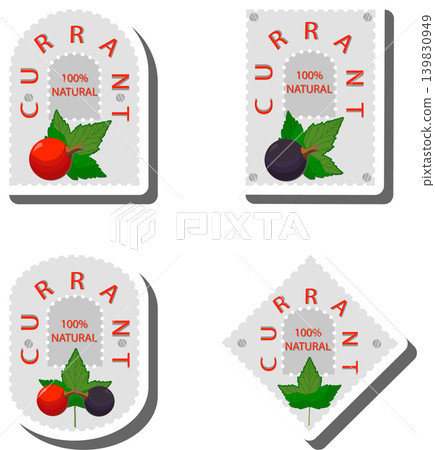 Berry theme from set juicy delicious currant of various sizes Berry theme from set juicy delicious currant of various sizes 139830949