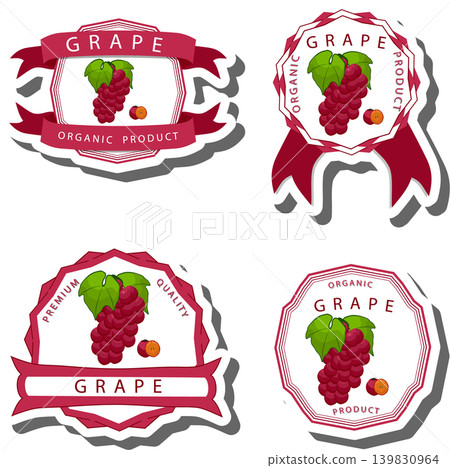 Berry theme from set juicy delicious grape of various sizes Berry theme from set juicy delicious grape of various sizes 139830964