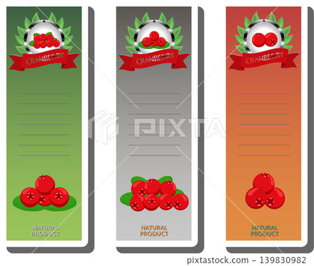 Berry theme from set juicy delicious cranberry of various sizes Berry theme from set juicy delicious cranberry of various sizes 139830982