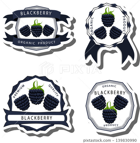 Berry theme from set juicy delicious blackberry of various sizes Berry theme from set juicy delicious blackberry of various sizes 139830990